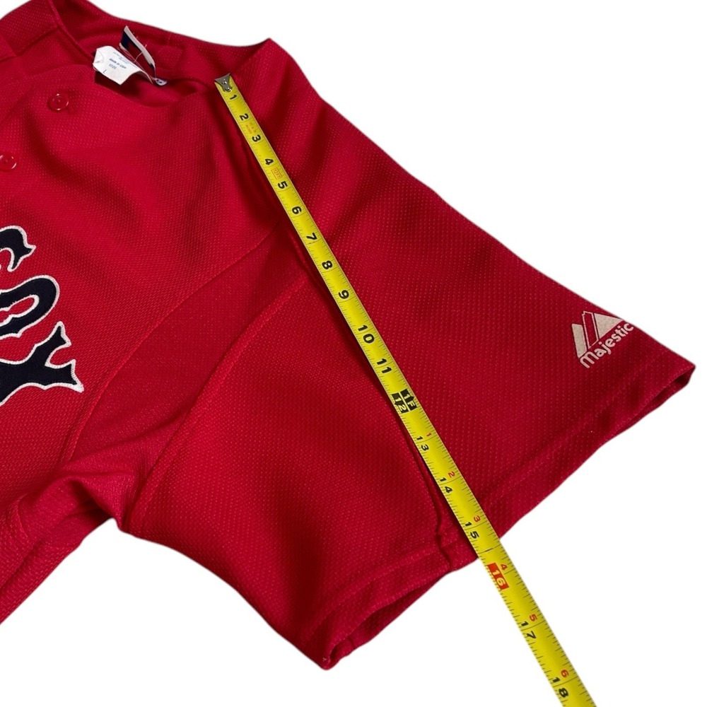 Majestic Red Sox Jersey Red Home Colorway Made in USA Large - Picture 10 of 10